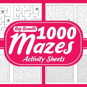 1000 Maze Puzzles Activity Sheets