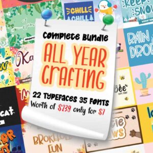 All Year Crafting – Font Bundle