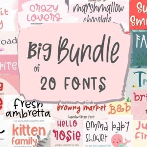 Big Fonts Bundle Vol-3