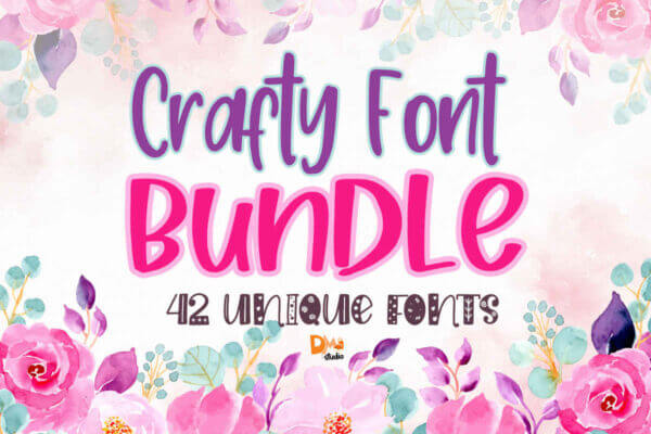 Crafty Font Bundle - Digital SVG