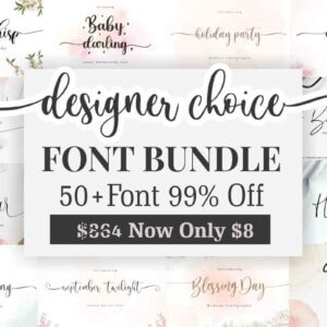 Designer Choice – Font Bundle, 50 Premium