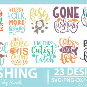 Fishing SVG Bundle Vol-2