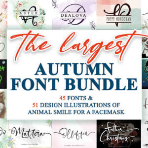 The Largest Autumn Fonts Bundle