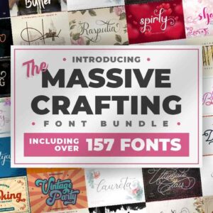 The Massive Crafting Font Bundle