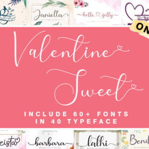 Valentine’s Sweet Fonts Bundle