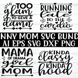 Funny Mom SVG Bundle Vol-5